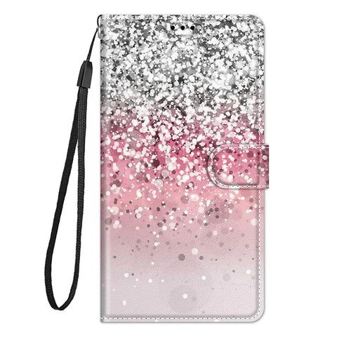 Butterfly Pattern Wallet Flip Case For Samsung Galaxy S24 Ultra S23 Plus S23 FE S22 S21 FE Leather Card Slot Phone Back Cover