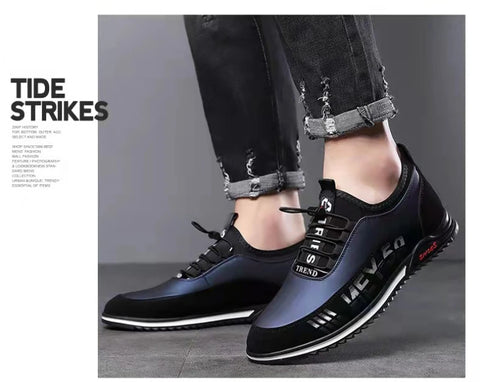 Casual Sneaker Male Comfortable Leather Mens Running Shoes