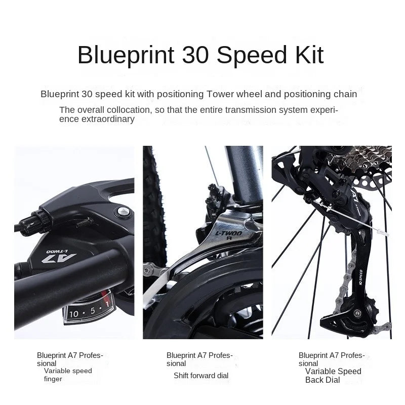 FJ Aluminum Alloy Mountain Bike Adult New Effortless Variable Speed Bicycle Shock Absorber Racing Student Male Female Bicycles