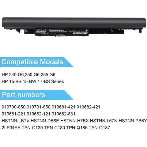 JC03 JC04 Battery for HP Spare 919700-850 15-bs0xx 17-bs0xxx 15-bs1xx 15-bw0xx 17z-ak000 17-ak0xx 17-bs062st 17-bs020nr