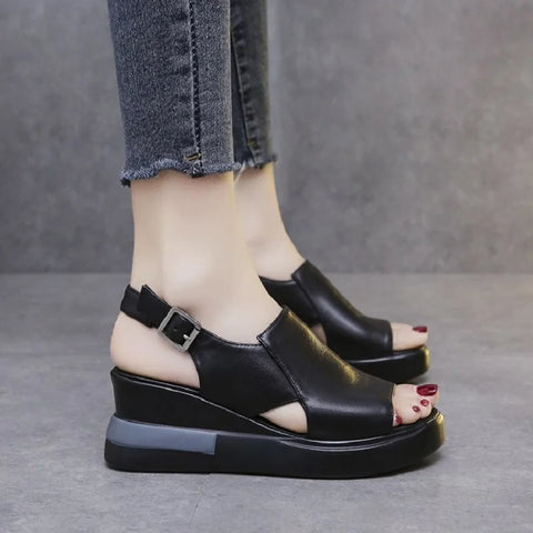 Summer Wedge Platform Ladies Casual Shoes