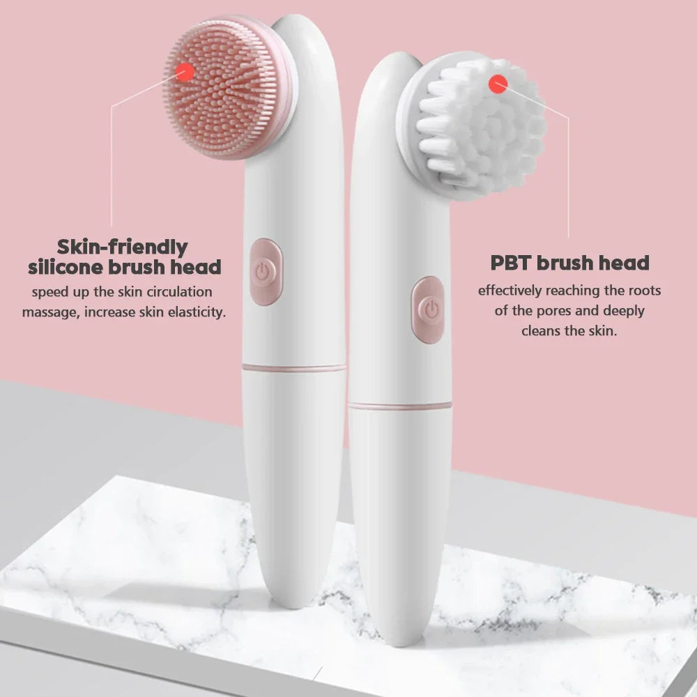 2 in 1 Face Brush Cleaning Electric