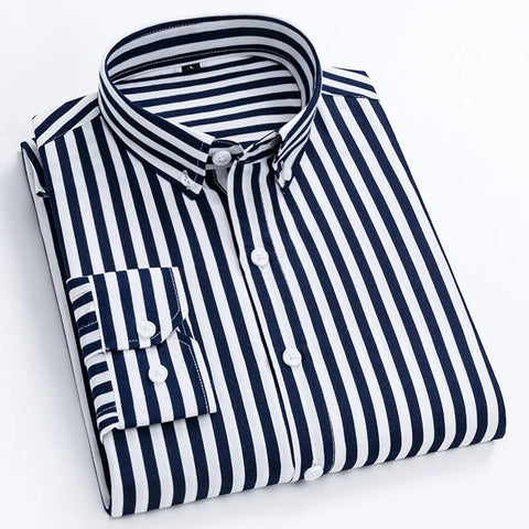 Men's Striped Shirts Long Sleeve Shirts