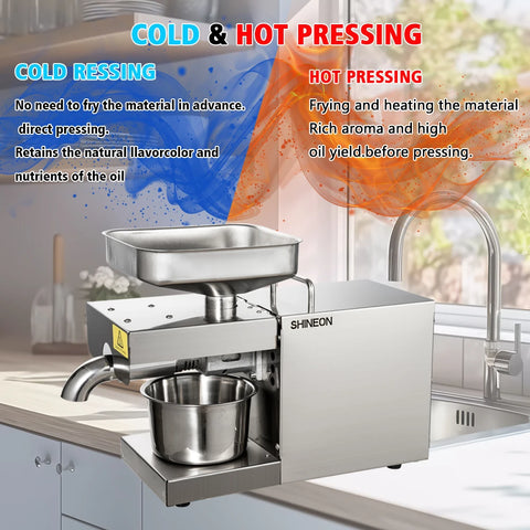 commercial small full automatic hot and cold domestic oil press