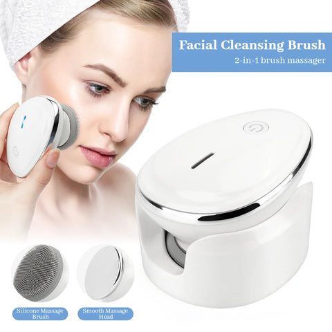 2 in 1 Powered Facial Cleansing Brush