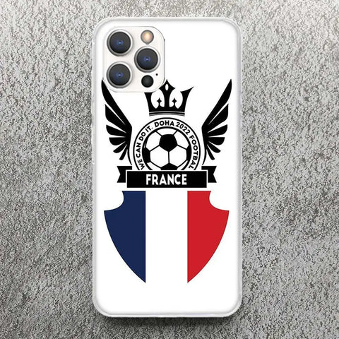 France Flag Print Soft Case for iPhone 11 13 14 Pro Max 15 Art 12 Mini Phone Shell XS XR X SE 7 Plus 8 Pattern Cover