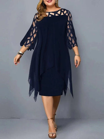 Party Dress For Women Chubby Lace Sleeve