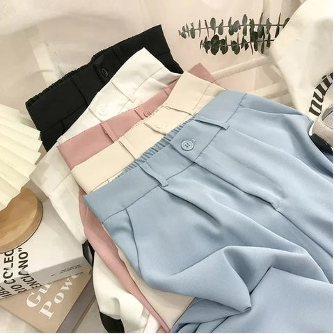 High Waist Pants Women Suit Pant Streetwear