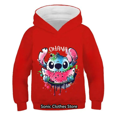 Children Hoodies Letter Cotton Kawaii Sweatshirt