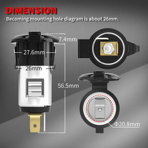 Car Cigarette Lighter 12V Female Power Socket