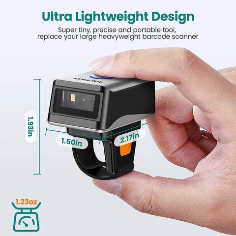 Wireless Mini Finger Barcode Reader