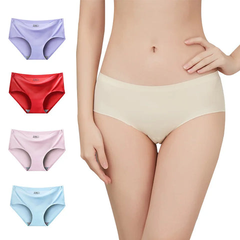 Women's Panties Solid Seamless Underwear