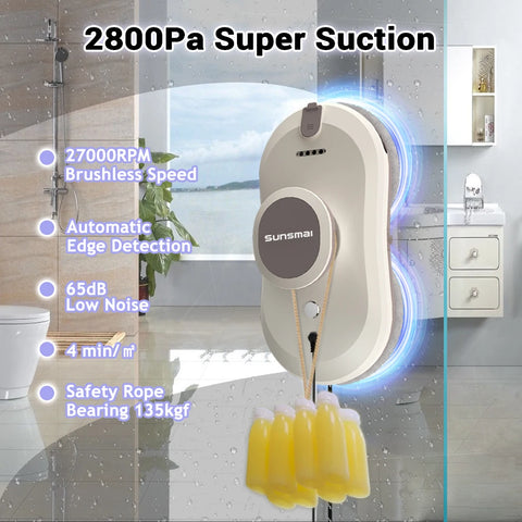 SUNSMAI Robot window cleaning machine Window washing robot Spray type window cleaning robot