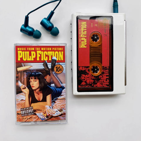 Classic Pulp Fiction Music Tape Mia Butch Vincent Vega Album Cosplay Cassettes Soundtracks Box Car Walkman Tape Party Music Gift