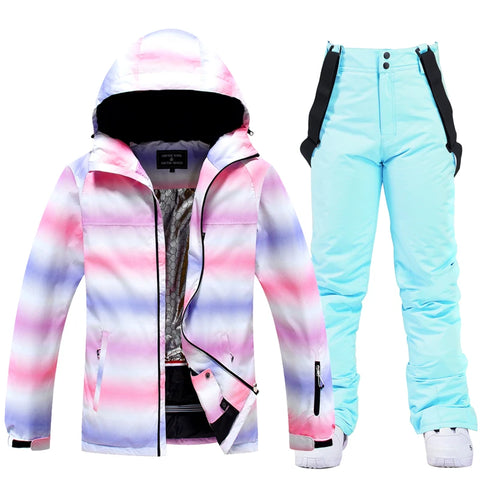 Women's Snow Wear 10k Waterproof Ski Suit Set