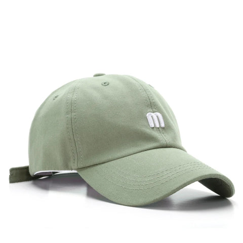 Embroidered M Baseball Cap For Women