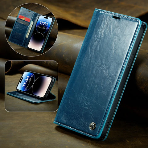 Luxury Leather Flip Wallet Case For Xiaomi