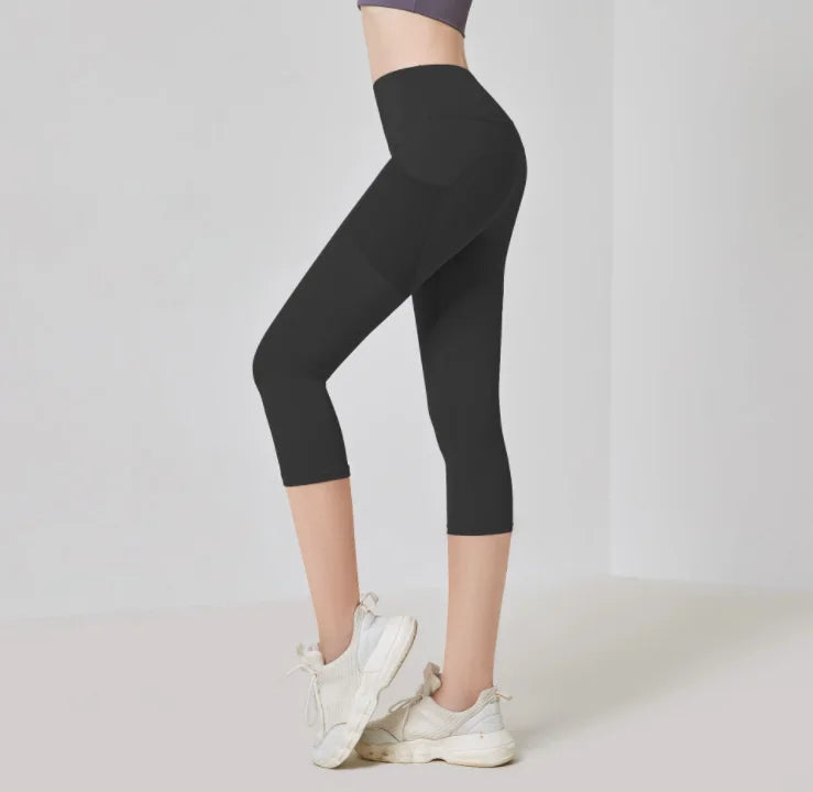 High Waist Legging Pockets Fitness Bottoms Running Sweatpants for Women