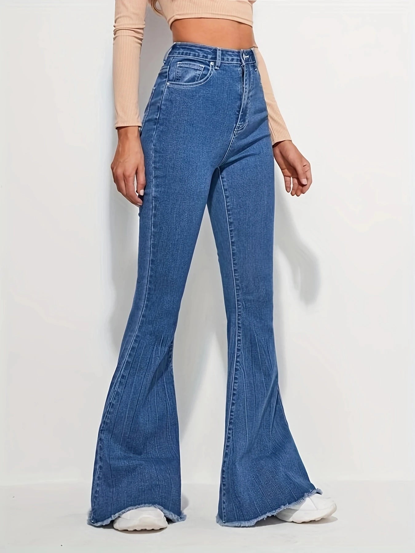 High waist flared Jeans women's