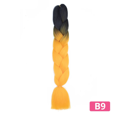 Colorful Hair for Braids Synthetic Braiding Hair Extensions for Girls Jumbo Braid Hair for Crochet Box Expression Braiding Hair