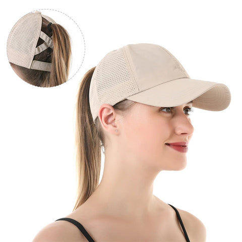 Sports Sunshade Ponytail Cap