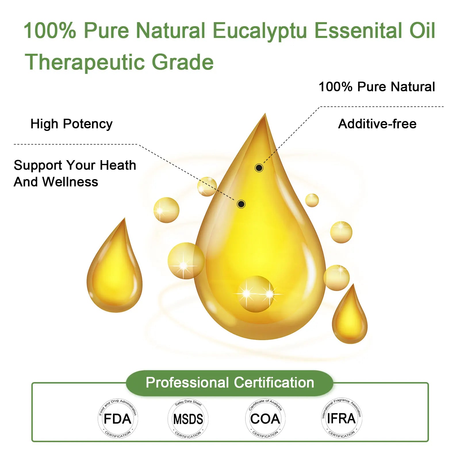 Pure Natural Eucalyptus Essential Oil