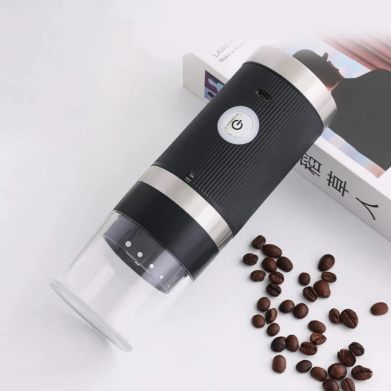 2024 New Portable Electric Bean Grinder Coffee Machine with 5-Gears and One Button to Start Fast Grinding USB Charging Grinder