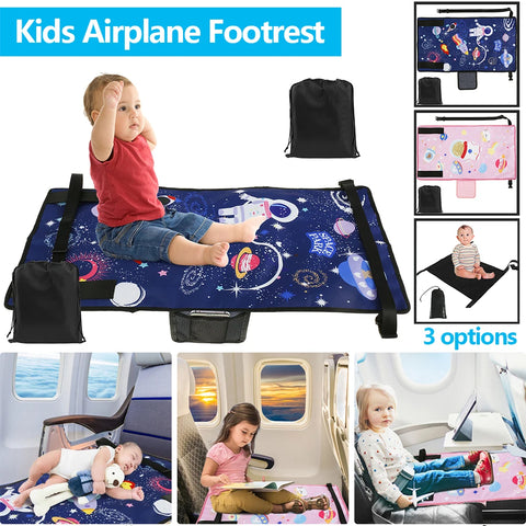 Travel Airplane Bed Colorful Breathable Airplane Foot Hammock Seat