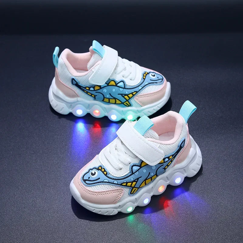Mesh Breathable Shoe Baby Illuminated Shoe Tennis Shoes