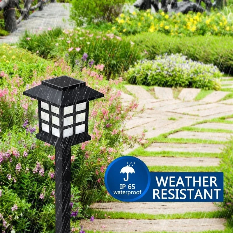 LED Solar Pathway Lawn Lights Outdoor IP65 Waterproof Solar Lamp Decoration for Garden Walkway Path Driveway Patio Yard & Lawn