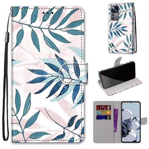 Flower Pattern Flip Case For Samsung Galaxy