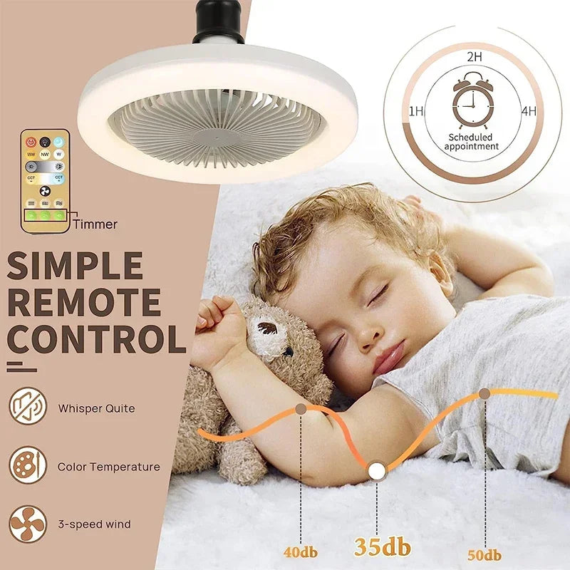 Smart 3-in-1 Ceiling Fan with Remote Control