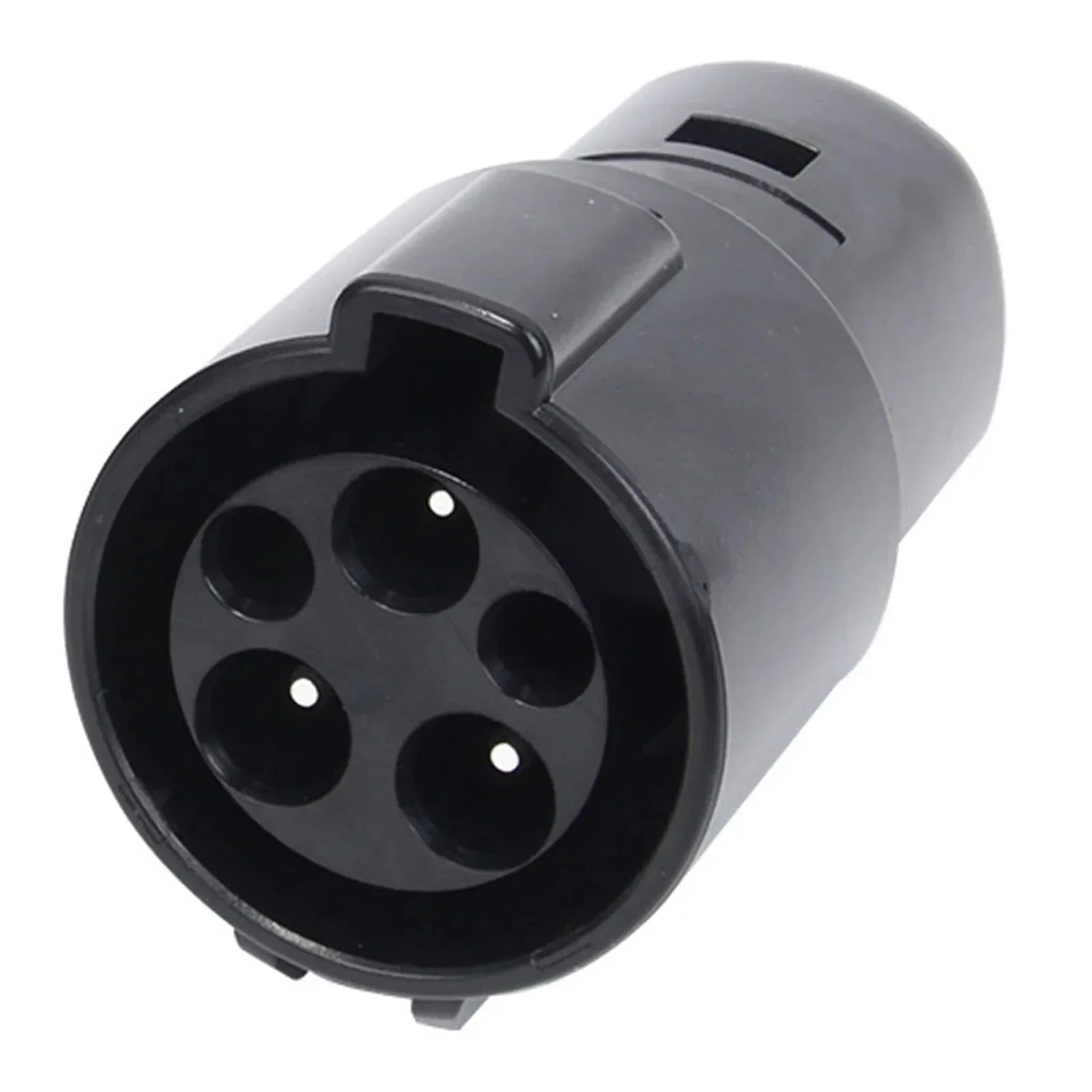 Electric Vehicle Charging Gun Connector EVSE Conversion Socket Black