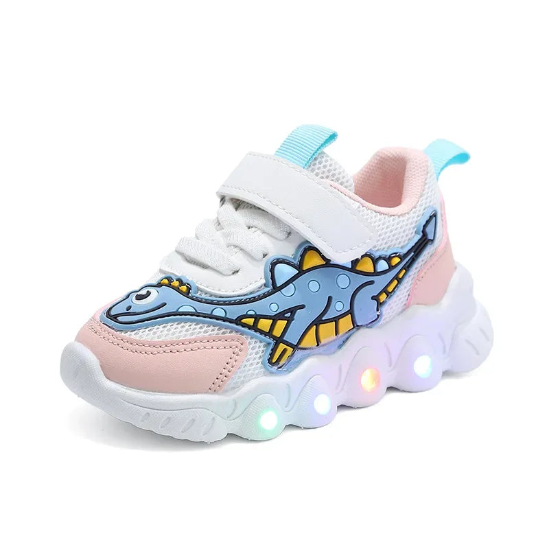 Mesh Breathable Shoe Baby Illuminated Shoe Tennis Shoes