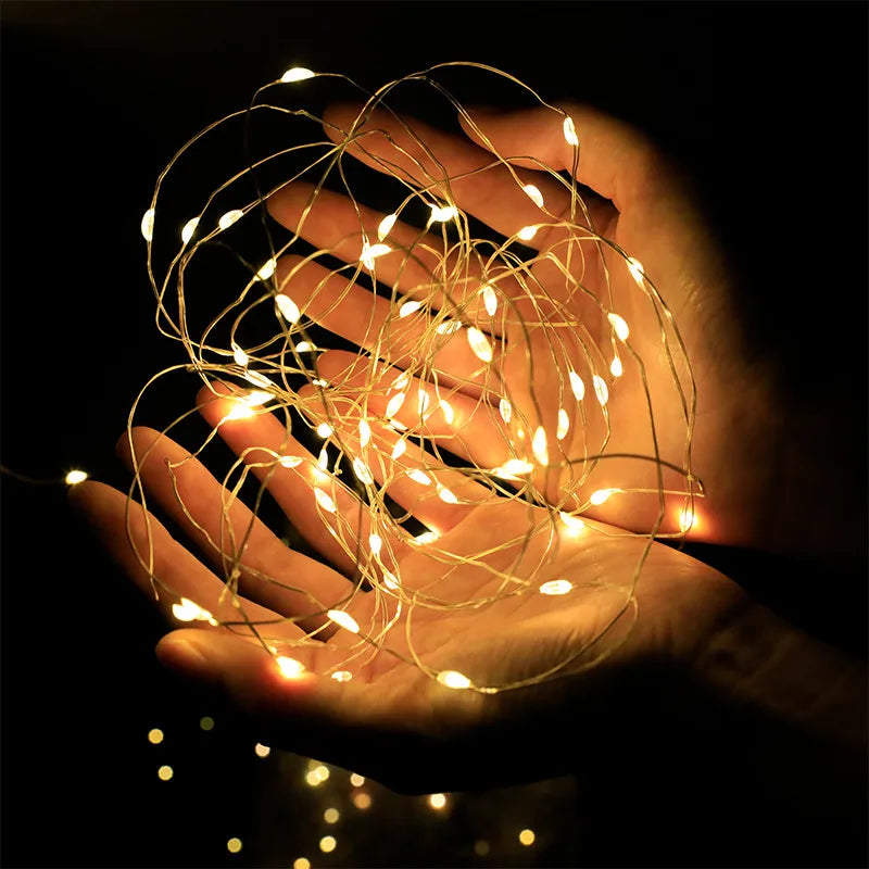 Solar Copper Wire String Lights