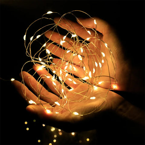 Solar Copper Wire String Lights