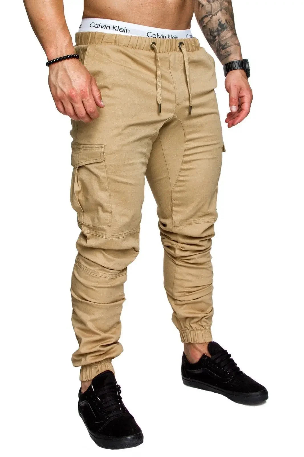 2024 New Cargo Pants Multi-pocket Pants Men's Casual Pants Bunches Woven Fabric