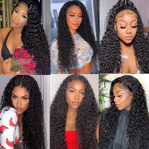 30 inch Deep Wave 13X6 Hd Lace Frontal Wig Human Hair Wig 13x4 Lace Front Wig Pre Plucked Brazilian Glueless Wig 100% Human Hair