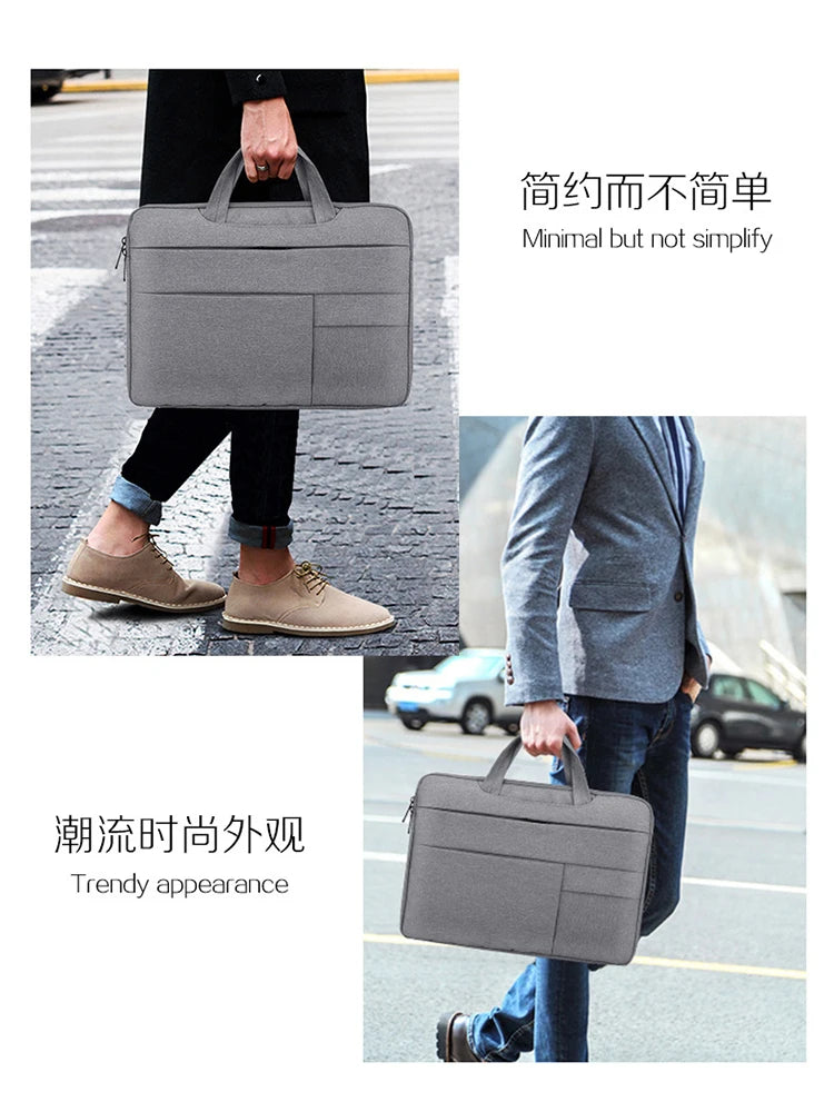 Handbag Laptop Bag 12 13 14 15 15.6 Inch For Apple MacBook Air ASUS Case Cover Notebook Accessory Women Men Briefcase