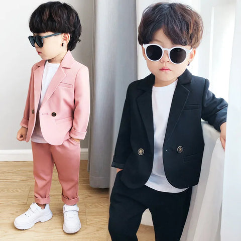 Kids Blazer Pants 2pcs Clothes Children