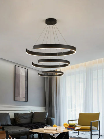 Ceiling chandelier Pendant lights Chandeliers for dining room LED Bedroom living room nordic home decor Modern Round ring lamps