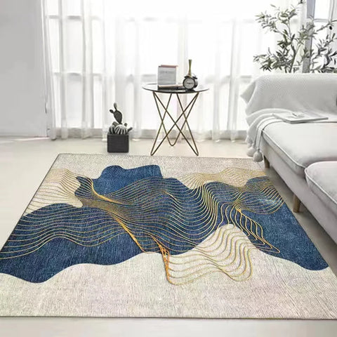 Coffee Table Carpet, Geometric Bedroom, Bedside Large Carpets