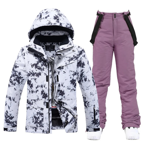 Women's Snow Wear 10k Waterproof Ski Suit Set