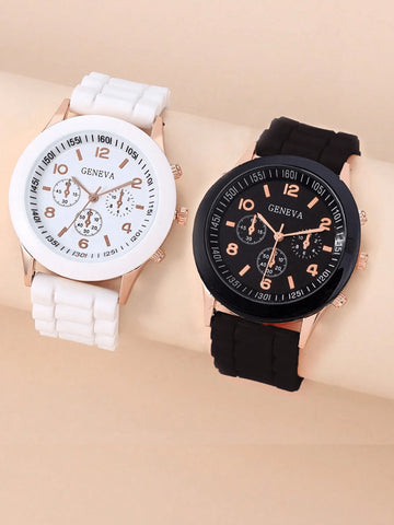 couple watch Fashion Simple Lovers Watches Luxury Men Women Silicone Quartz Watch for Business Casual Bracelet Wristwatch