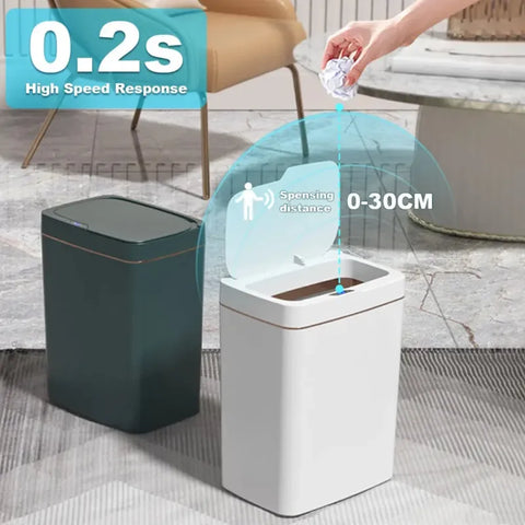 Bathroom Smart Sensor Trash Can Garbage Bucket for Kitchen Toilet Waterproof