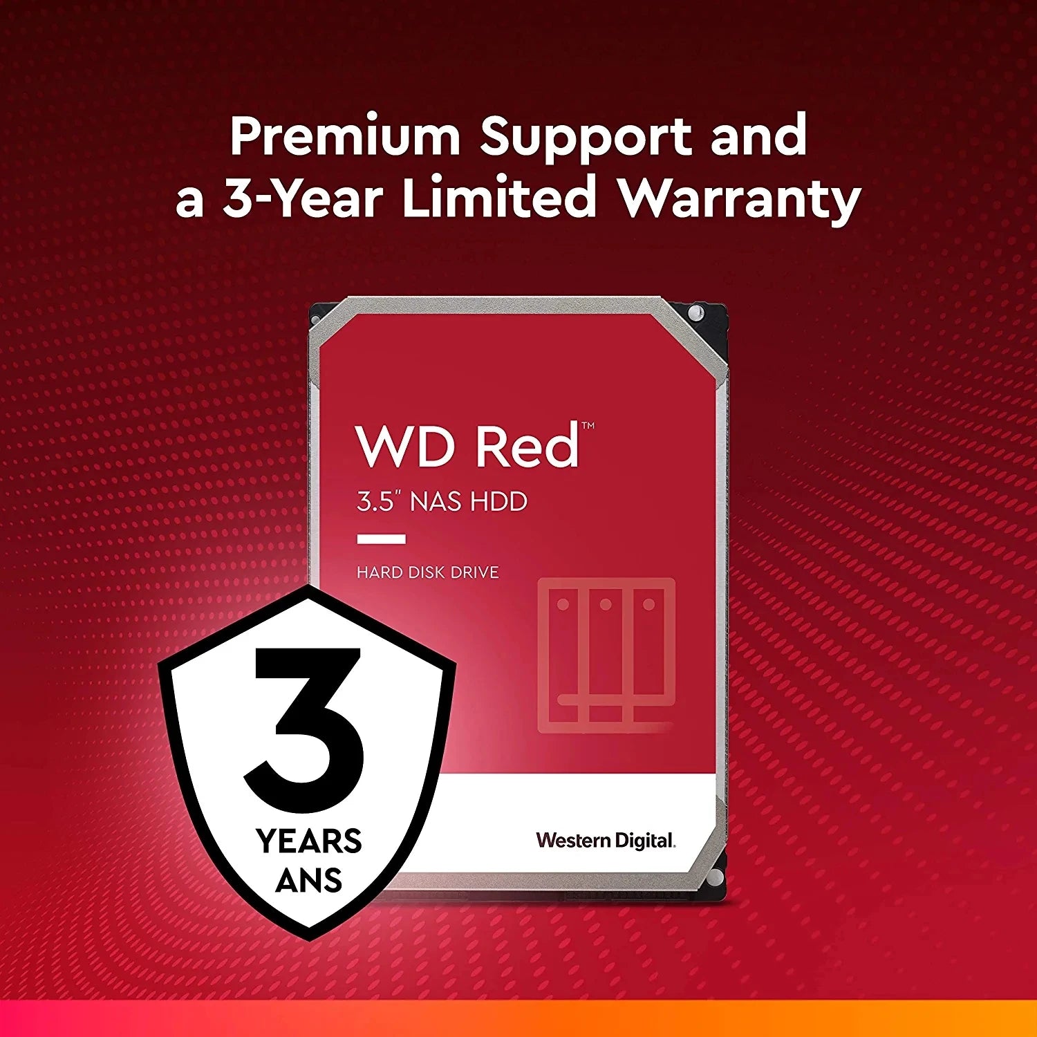 Original Western Digital WD Red NAS 4TB 3TB 3.5" Internal Hard Drive HDD SATA 6GB/S 2TB 1TB SATA 64 MB Cache HDD For Desktop