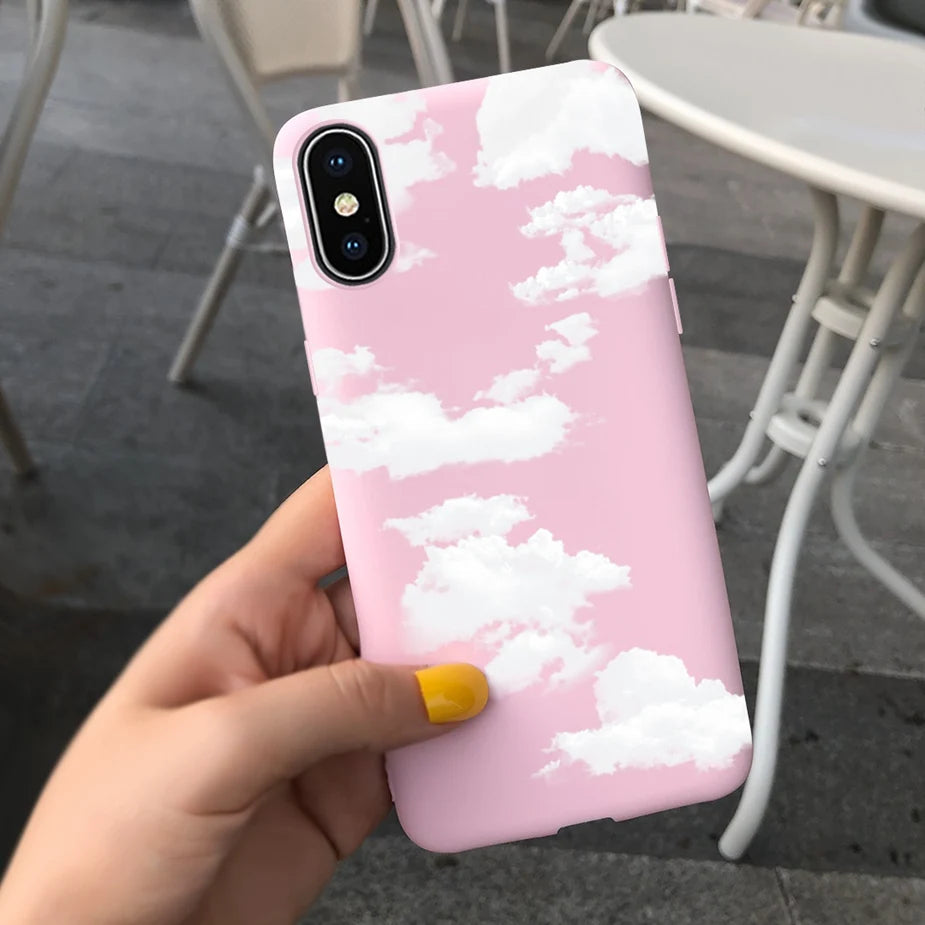 Silicone Soft Fundas Phone Back Cover Case For iPhone