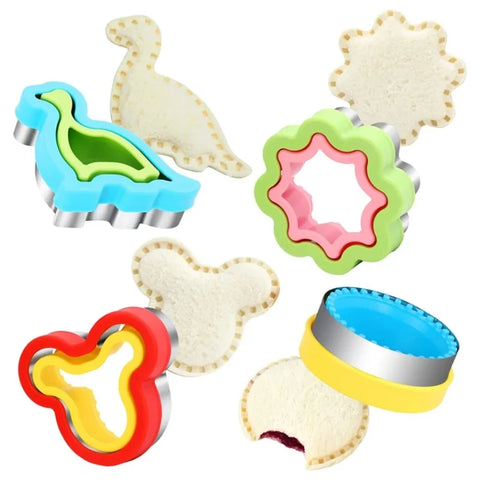 Sandwich Cutters for Kids,Cookie Cutter Shapes Hearts Flowers Lunch Box