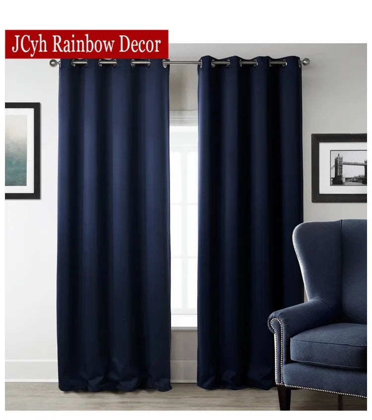 JRD Modern Blackout Curtains For Living Room Window Curtains For Bedroom Curtains Fabrics Ready Made Finished Drapes Blinds Tend