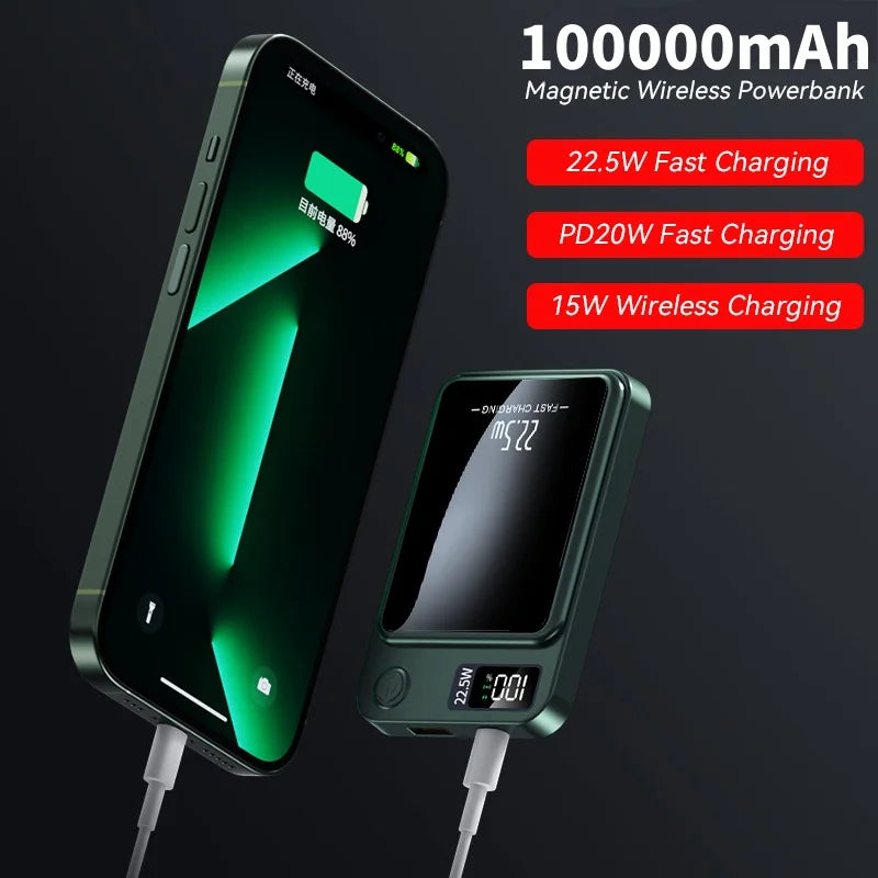 Wireless Charger Magnetic Digital Display Fast Charging